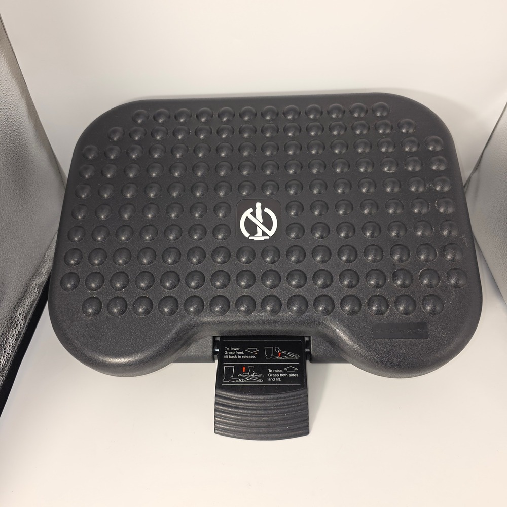 Mind Reader Foot Rest Unisex‎ OS Black Excellent Ergonomic Adjustable Under Desk